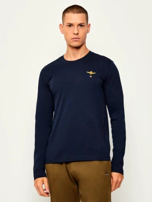 Aeronautica Militare Longsleeve | Regular Fit granatowy