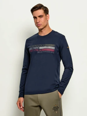 Aeronautica Militare Longsleeve | Regular Fit granatowy