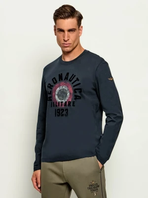 Aeronautica Militare Longsleeve | Regular Fit granatowy