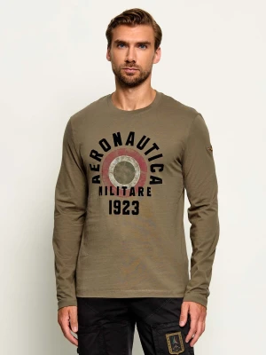 Aeronautica Militare Longsleeve | Regular Fit oliwkowy