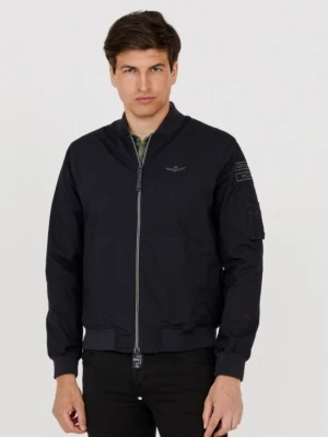 AERONAUTICA MILITARE Męska czarna bomberka, Rozmiar 54