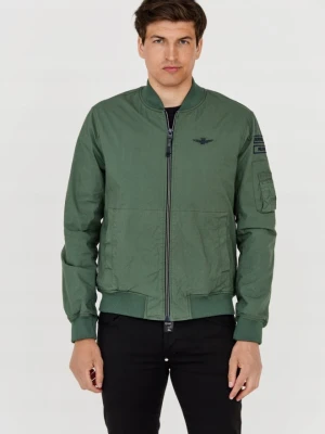 AERONAUTICA MILITARE Męska zielona bomberka, Rozmiar 54