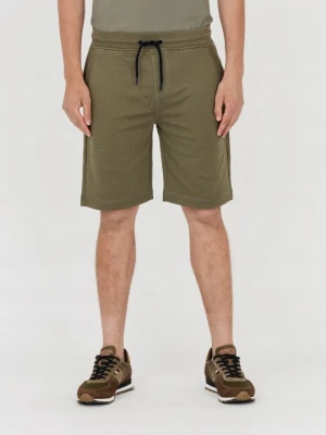 AERONAUTICA MILITARE Męskie dresowe bermudy zielone, Rozmiar XL