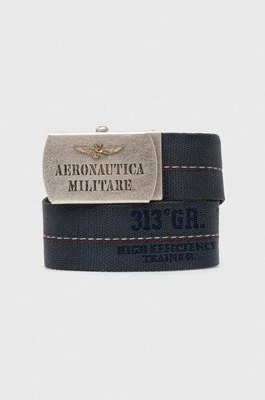 Aeronautica Militare pasek męski kolor granatowy CI304CT3315