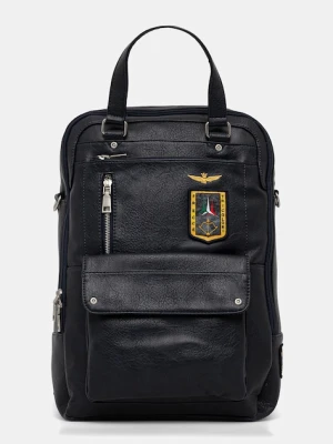 Aeronautica Militare plecak męski kolor granatowy duży gładki