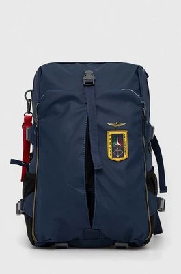 Aeronautica Militare plecak męski kolor granatowy duży z aplikacją
