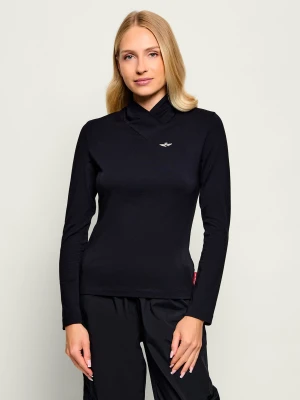 Aeronautica Militare Półgolf | Slim Fit czarny