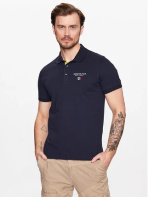 Aeronautica Militare Polo 231PO1679P173 Granatowy Regular Fit