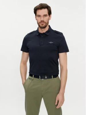 Aeronautica Militare Polo 241PO1696J599 Granatowy Regular Fit