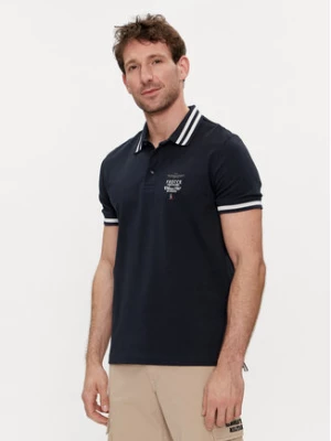 Aeronautica Militare Polo 241PO1758P191 Granatowy Regular Fit