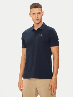 Aeronautica Militare Polo 241PO1780J593 Granatowy Regular Fit