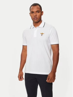 Aeronautica Militare Polo 242PO1308P82 Biały Regular Fit