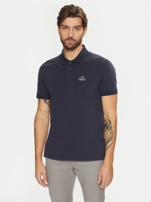 Aeronautica Militare Polo 242PO1830J662 Granatowy Regular Fit