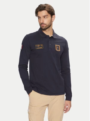 Aeronautica Militare Polo 242PO1835P192 Granatowy Regular Fit