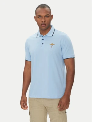 Aeronautica Militare Polo 251PO1308P82 Błękitny Regular Fit