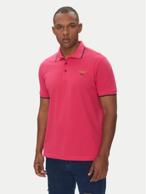 Aeronautica Militare Polo 251PO1308P82 Różowy Regular Fit