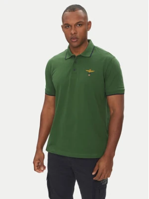 Aeronautica Militare Polo 251PO1308P82 Zielony Regular Fit