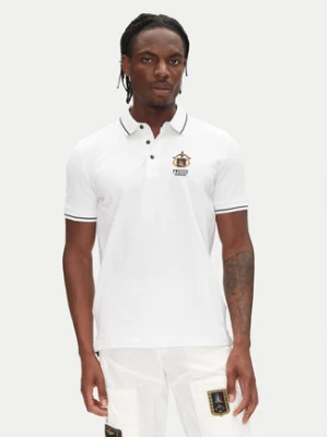 Aeronautica Militare Polo 251PO1850P191 Biały Slim Fit