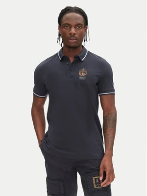 Aeronautica Militare Polo 251PO1850P191 Granatowy Slim Fit