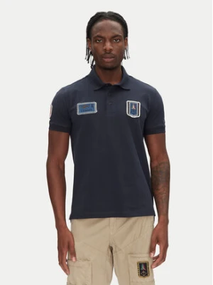 Aeronautica Militare Polo 251PO1851P344 Granatowy Regular Fit