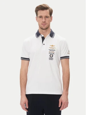 Aeronautica Militare Polo 251PO1853P191 Biały Regular Fit