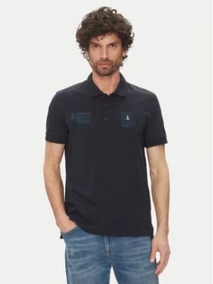 Aeronautica Militare Polo 251PO1854J593 Granatowy Regular Fit