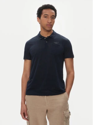 Aeronautica Militare Polo 251PO1855J679 Granatowy Regular Fit