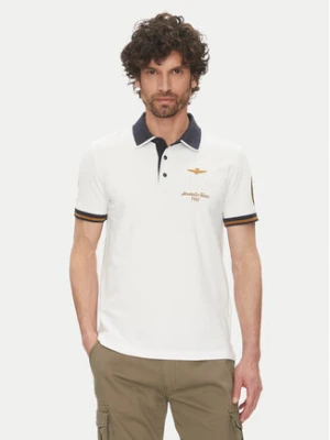 Aeronautica Militare Polo 251PO1859P191 Biały Regular Fit