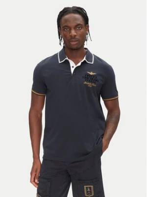 Aeronautica Militare Polo 251PO1859P191 Granatowy Regular Fit