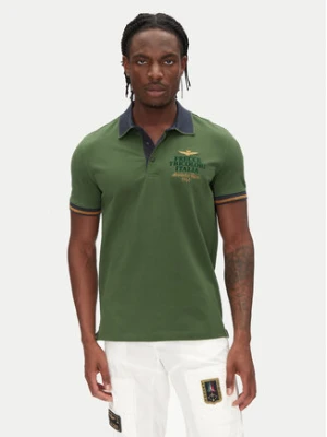 Aeronautica Militare Polo 251PO1859P191 Zielony Regular Fit