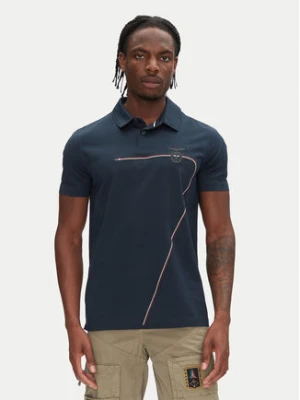 Aeronautica Militare Polo 251PO1862J682 Granatowy Regular Fit