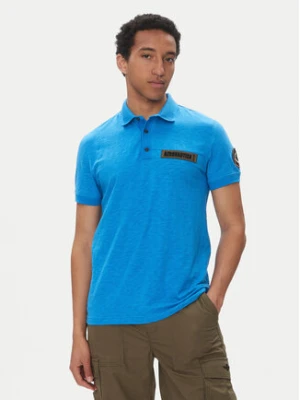 Aeronautica Militare Polo 251PO1865J680 Niebieski Regular Fit
