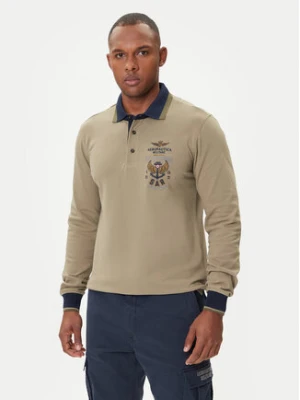 Aeronautica Militare Polo 252PO1896UP00173 Czarny Regular Fit