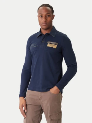 Aeronautica Militare Polo 252PO1897UP00173 Granatowy Regular Fit