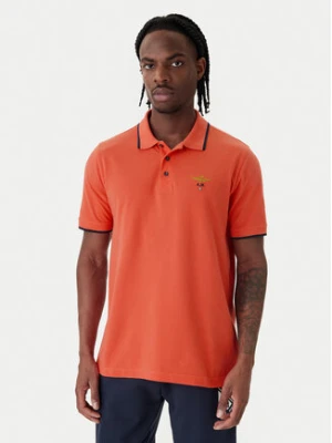 Aeronautica Militare Polo 261PO1308UP00082 Pomarańczowy Regular Fit