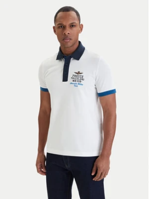 Aeronautica Militare Polo 261PO1908UP00191 Biały Slim Fit