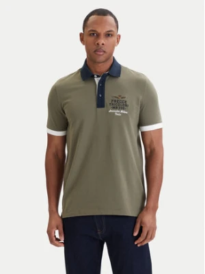 Aeronautica Militare Polo 261PO1908UP00191 Zielony Slim Fit