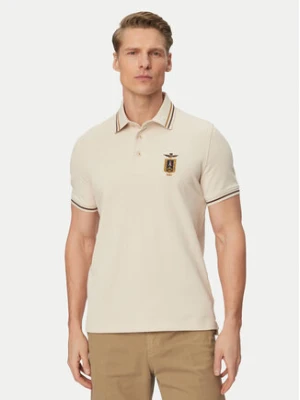 Aeronautica Militare Polo 261PO1914UP00403 Beżowy Regular Fit