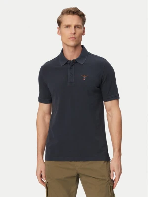 Aeronautica Militare Polo 261PO1925UP00406 Granatowy Regular Fit