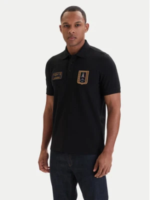 Aeronautica Militare Polo 261PO1927UP00191 Czarny Regular Fit