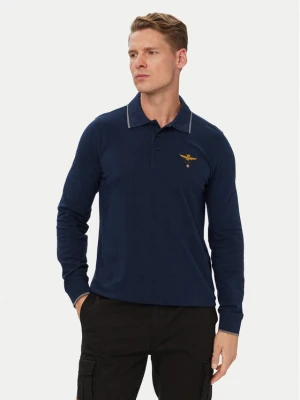 Aeronautica Militare Polo 262PO1653UP00082 Granatowy Regular Fit