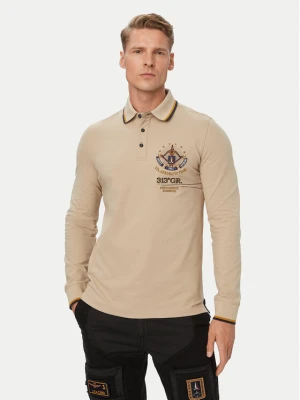 Aeronautica Militare Polo 262PO1942UP00400 Beżowy Regular Fit