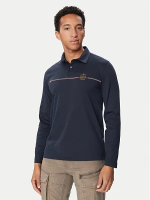 Aeronautica Militare Polo 262PO1949UJ00663 Granatowy Regular Fit