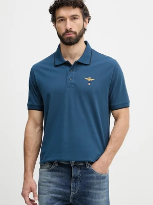 Zdjęcie produktu Aeronautica Militare polo męskie bawełniane