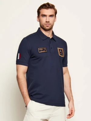 Aeronautica Militare Polo | Regular Fit granatowy
