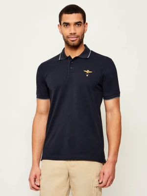 Aeronautica Militare Polo | Regular Fit granatowy