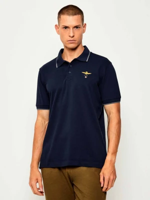 Aeronautica Militare Polo | Regular Fit granatowy