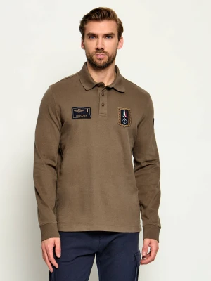 Aeronautica Militare Polo | Regular Fit brązowy