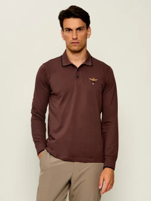 Aeronautica Militare Polo | Regular Fit brązowy