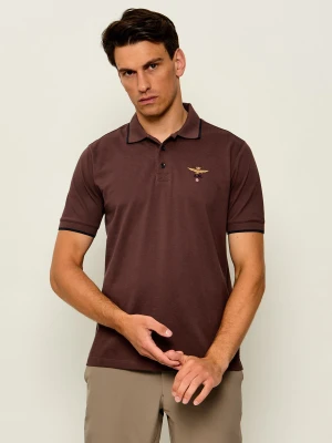 Aeronautica Militare Polo | Regular Fit brązowy